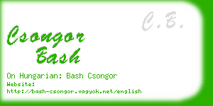 csongor bash business card